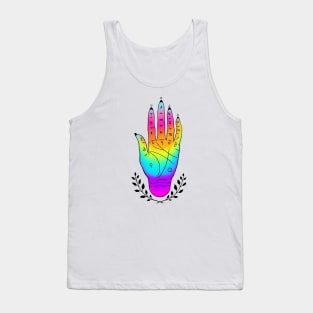 Palmistry hand Tank Top